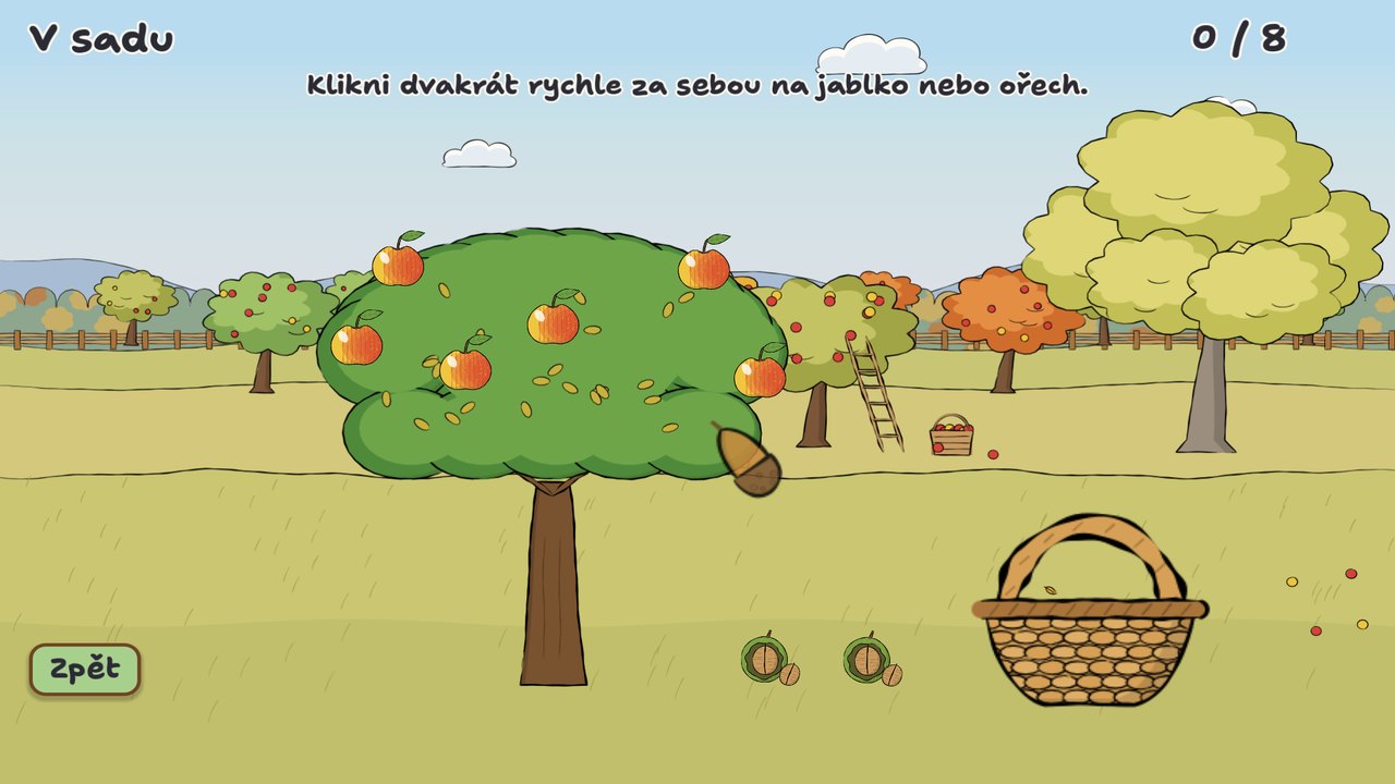 In the orchard mini-game